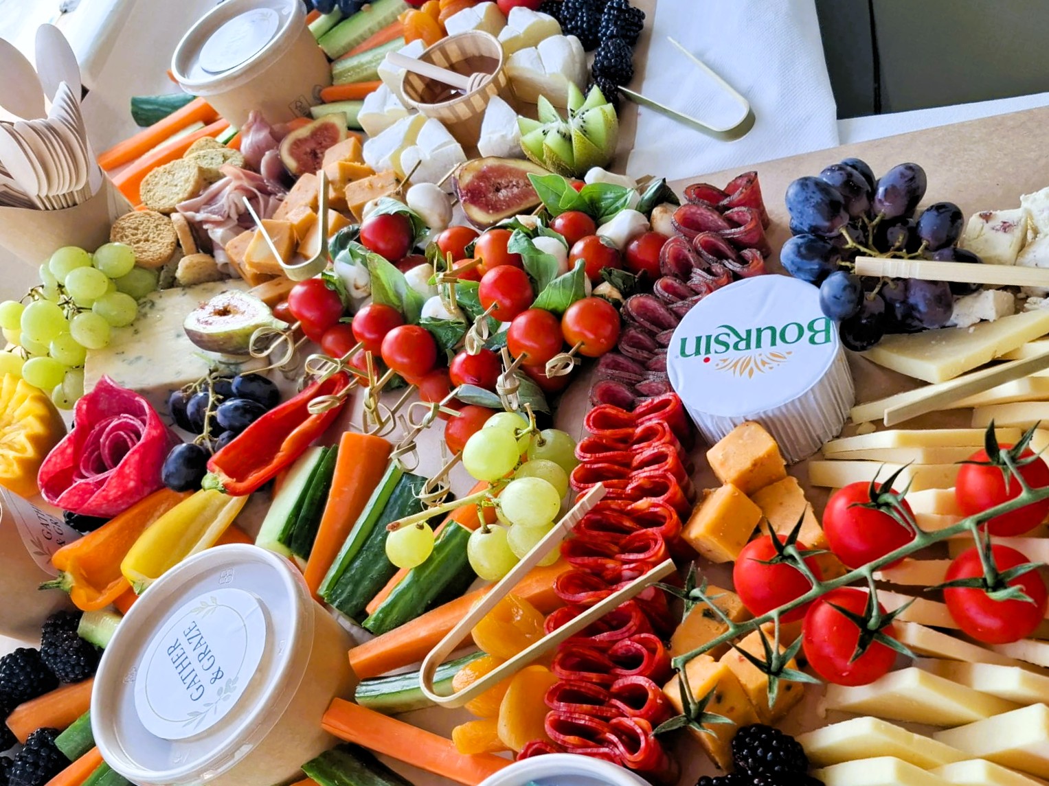 Poole based catering service charcuterie crazing table